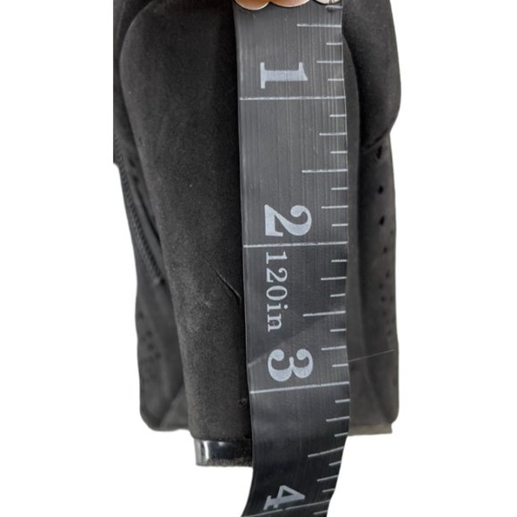 Torrid Women's Shawna Black Faux Leather Laser Cut Peep Toe Bootie Size 9W - Picture 8 of 8